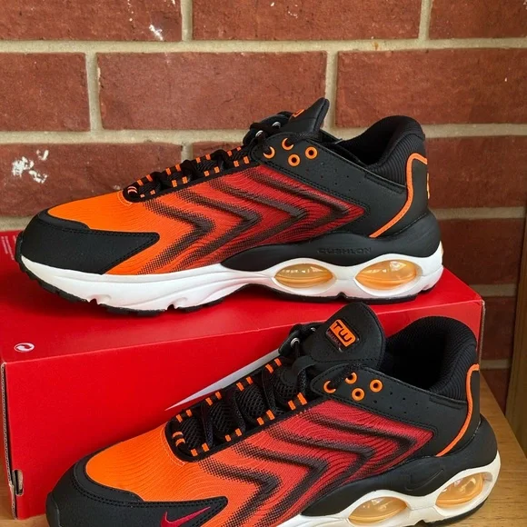 New Nike Air Max TW SE Total Orange Red Black Mens Sneakers Retro Athletic Shoes - Picture 9 of 16